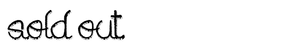 Sold out font