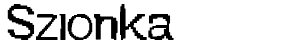 Szionka font