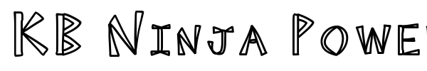 KB Ninja Power font