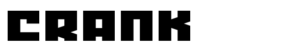 Crank font