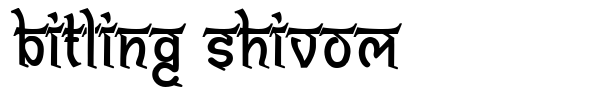 Bitling Shivom font
