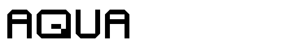 Aqua font