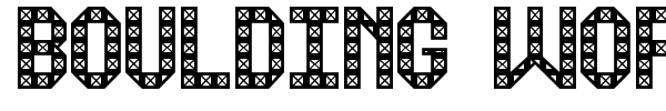 Boulding Work St font