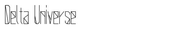 Delta Universe font