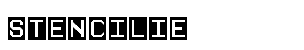 Stencilie font