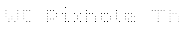 WC Pixhole Thin Bta font