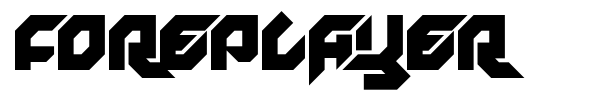Foreplayer font
