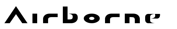 Airborne GP font