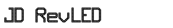 JD RevLED font