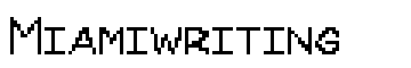 Miamiwriting font