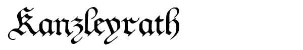 Kanzleyrath font