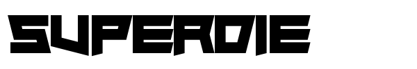 Superdie font