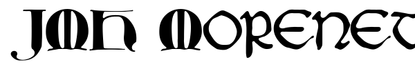 JMH Moreneta font