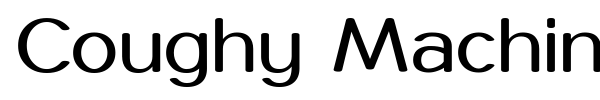 Coughy Machine font