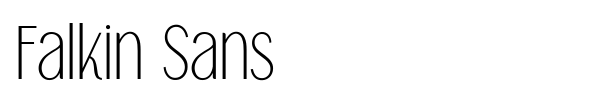 Falkin Sans font