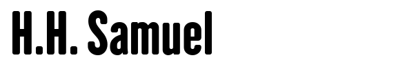 H.H. Samuel font