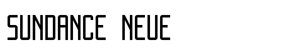 Sundance Neue font