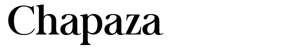 Chapaza font