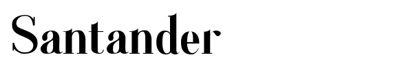 Santander font