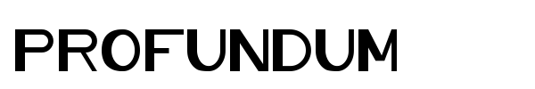 Profundum font