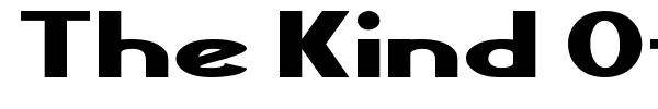 The Kind Of Feeling font