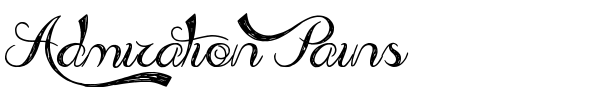 Admiration Pains font