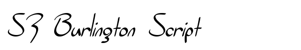 SF Burlington Script font