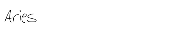 Aries font