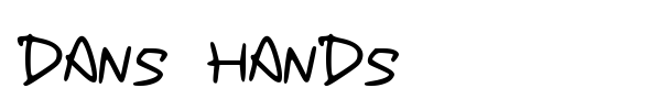 Dans Hands font