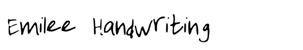 Emilee Handwriting font