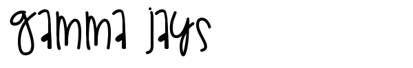 Gamma Jays font