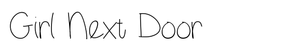 Girl Next Door font
