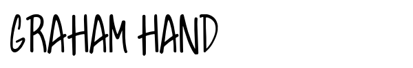Graham Hand font
