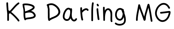 KB Darling MG font