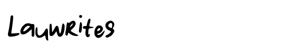 Lauwrites font