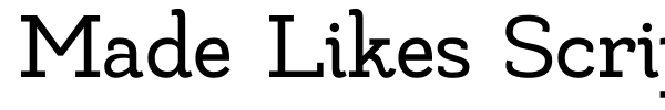 Made Likes Script font