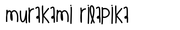 Murakami Rilapika font