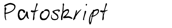 Patoskript font