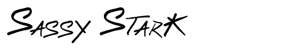 Sassy Stark font