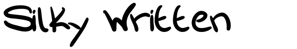 Silky Written font