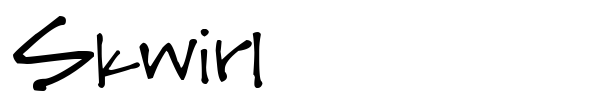Skwirl font