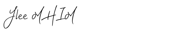 Ylee MHIM font