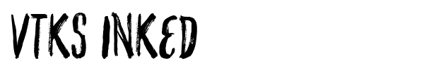 VTKS Inked font