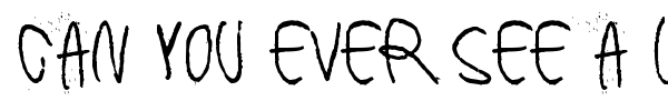 Can you ever see a whole circle font