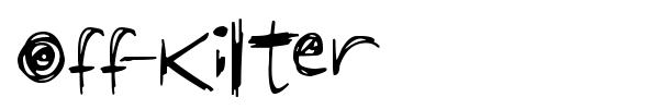 Off-Kilter font