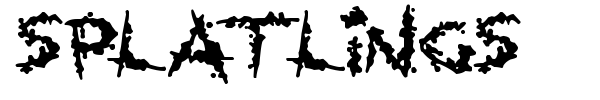 Splatlings font