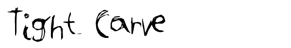 Tight Carve font