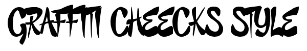 Graffiti Cheecks Style font