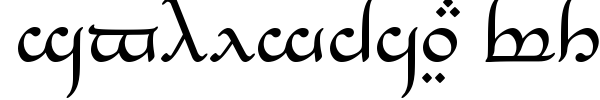 Tengwar Eldanaro font