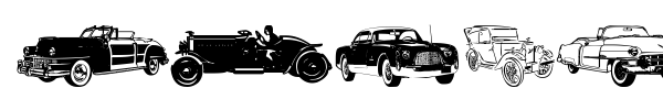 Vintage Auto Cars TFB font